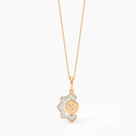 Personalised Radiant Diamond Pendant