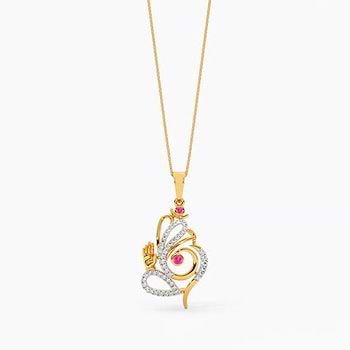 Vighna 22k Gemstone Pendant