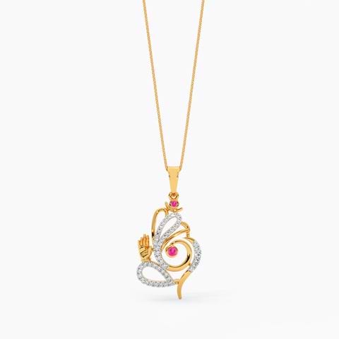 Vighna 22k Gemstone Pendant