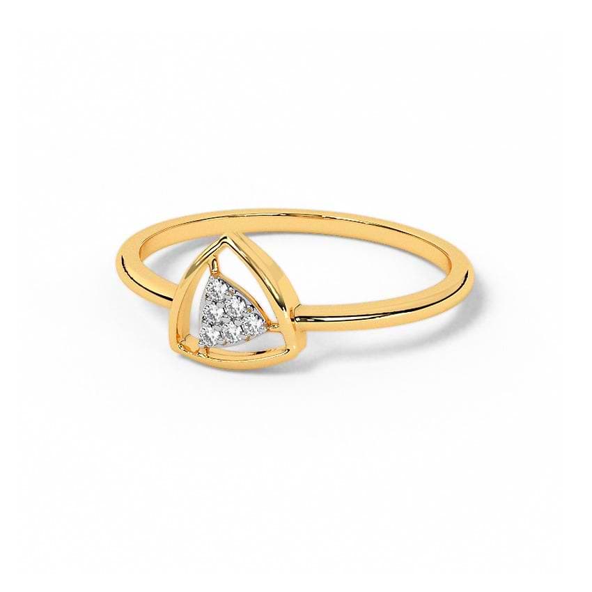 Out of the Triangle Diamond Ring