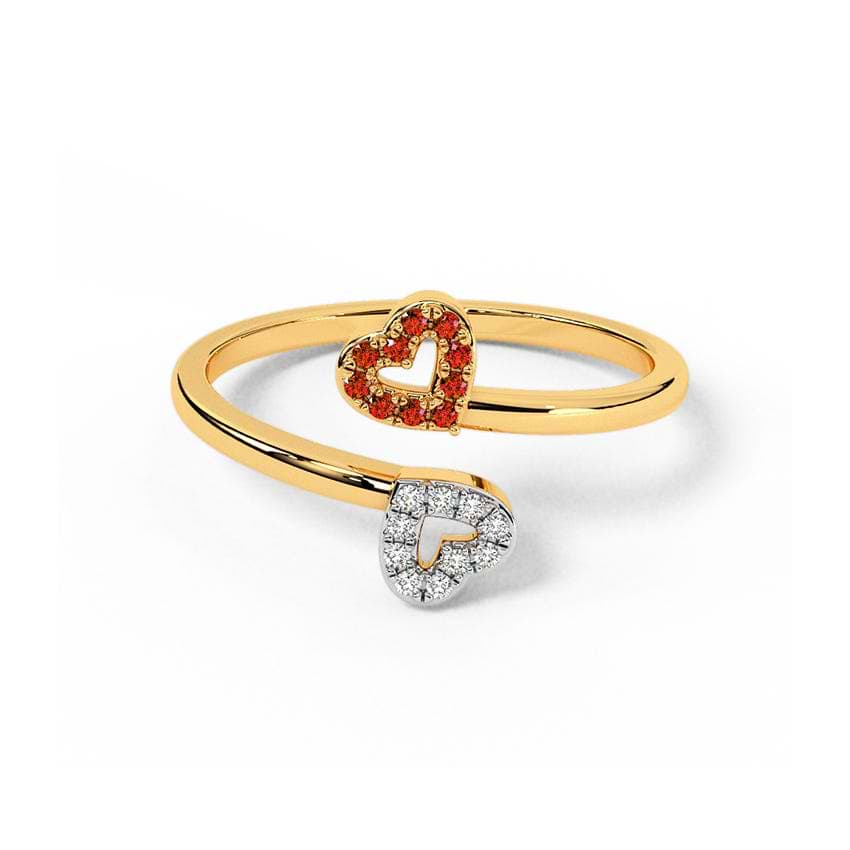 Duet Love Gemstone Ring