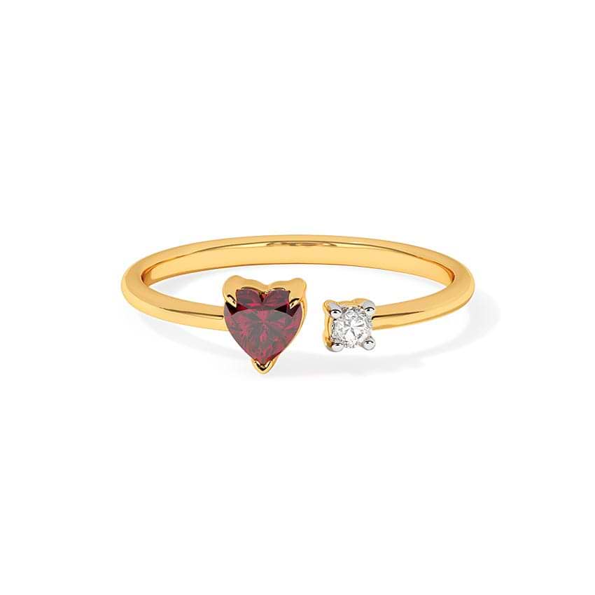 Quad Love Gemstone Open Ring