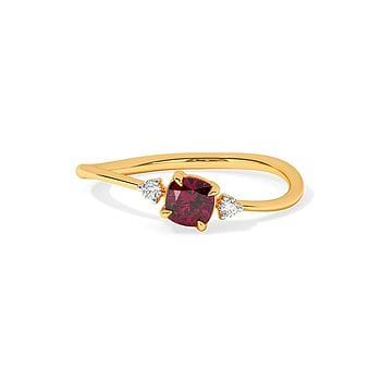 Cherry Spark Gemstone Ring