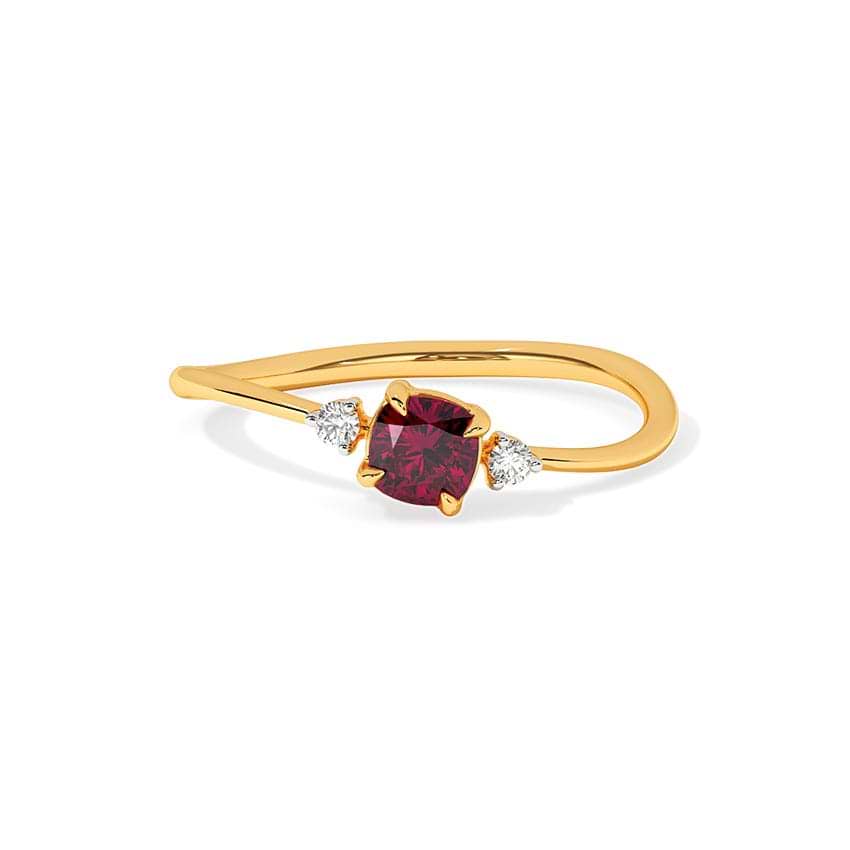 Cherry Spark Gemstone Ring