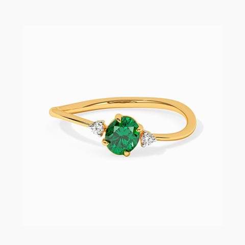 Green Lime Gemstone Ring