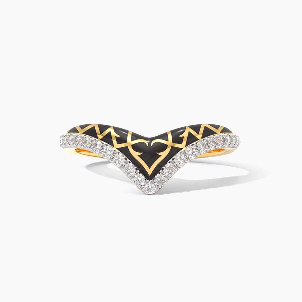 Black Sigil Diamond Ring