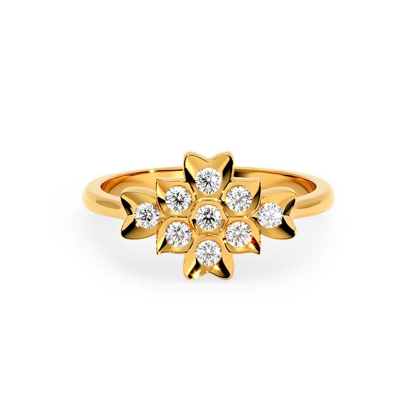 Pave Gaze 22KT Diamond Ring