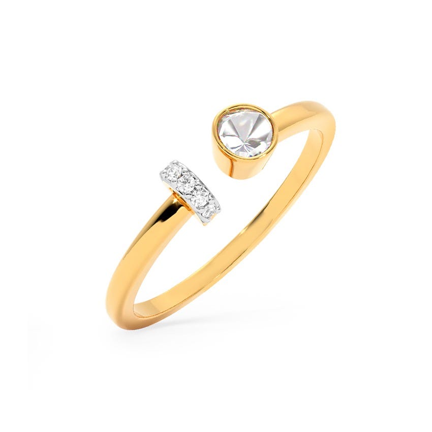 Polki Orb Gemstone Ring