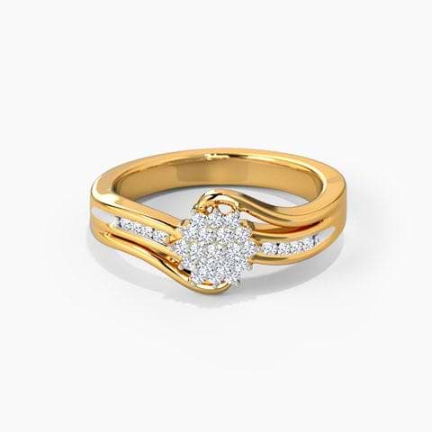 Artistic Floral Diamond Ring