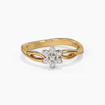 Petal Diamond Ring