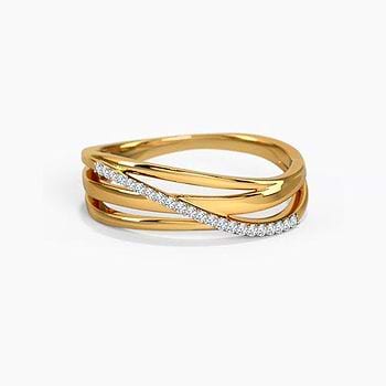 Ines Diamond Spectacle Ring