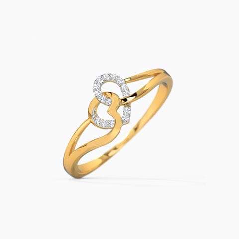 Ruth Hug Heart Diamond Ring