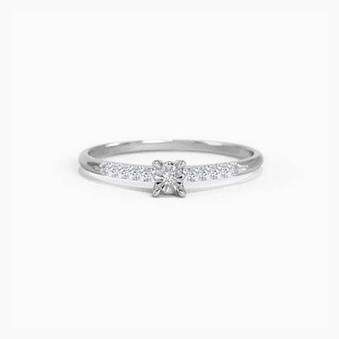 Solo Miracle Plate Diamond Ring