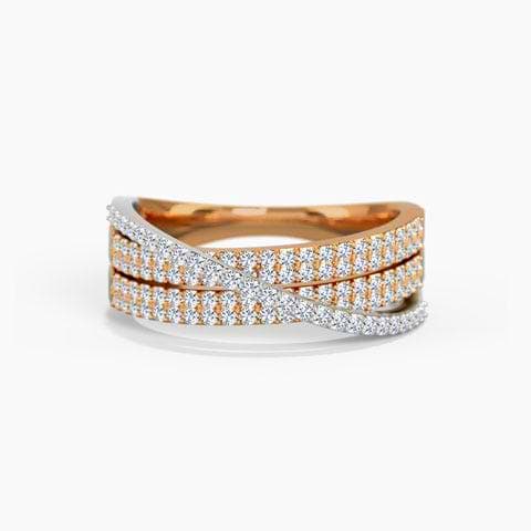 Trio Overlap Diamond Band