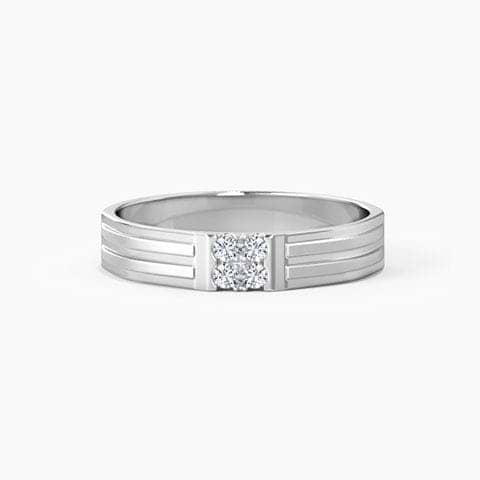Aaron Platinum Band for Men