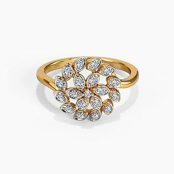 Flickering Petals Diamond Ring