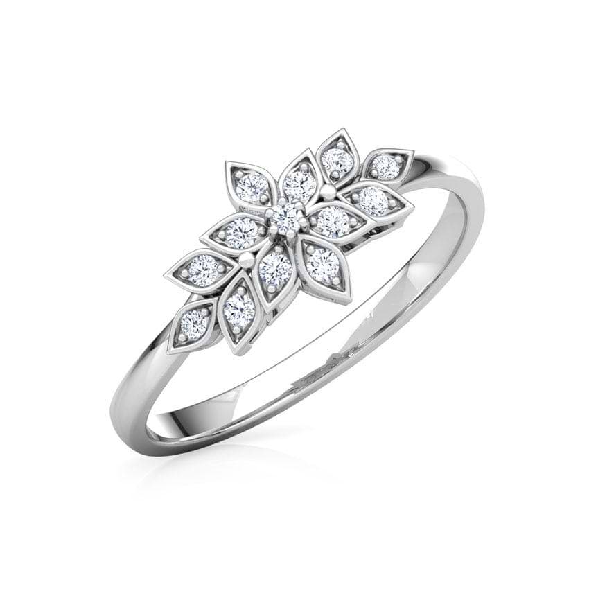 Glistening Petals Diamond Ring
