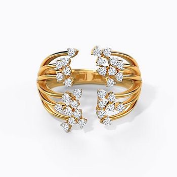 Swing Cluster Diamond Ring