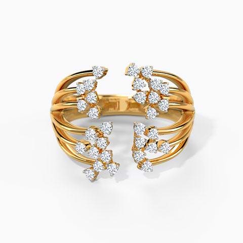 Swing Cluster Diamond Ring