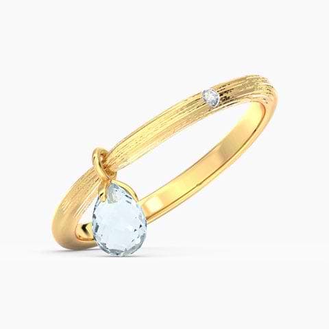 Twig Dewdrops Gemstone Ring