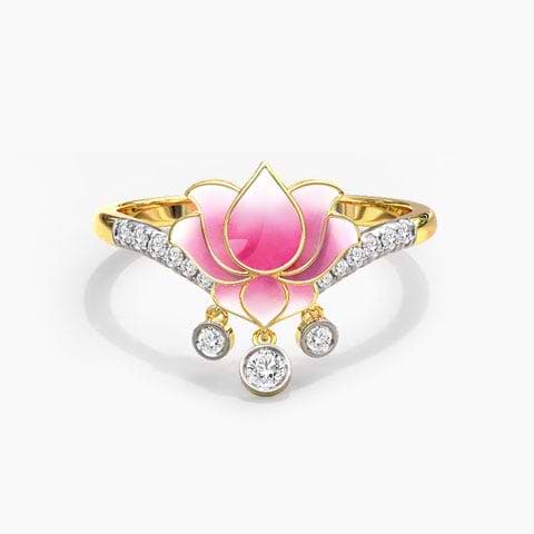 Radiance Lotus Diamond Ring