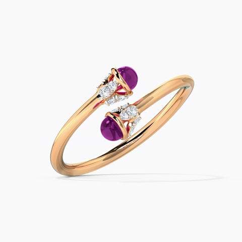 Twain Blush Gemstone Ring