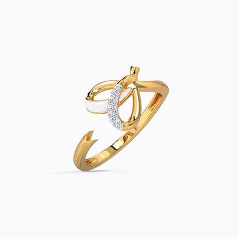 Ivory Heart Diamond Ring
