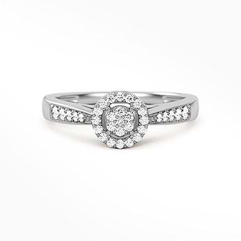 Isabel Halo Diamond Ring