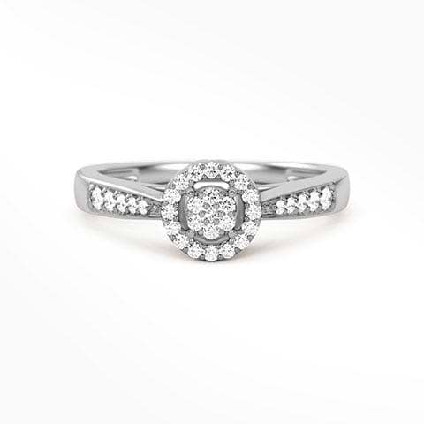 Isabel Halo Diamond Ring