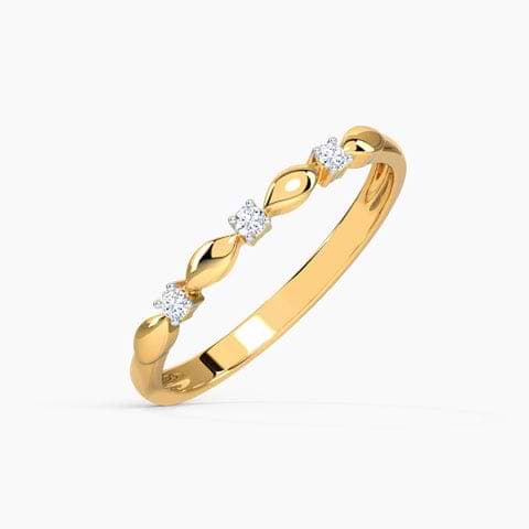 Shining Minimal Diamond Ring