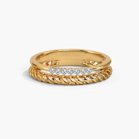 In Line Diamond Band