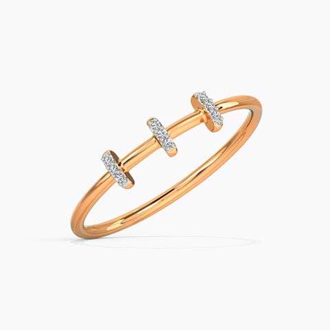 Trio Lines Diamond Ring