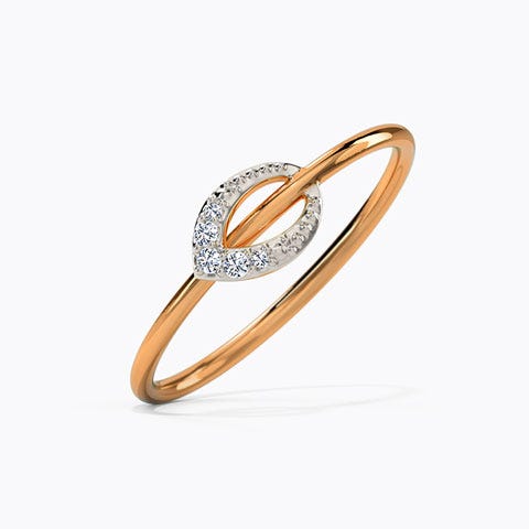 Petty Petal Diamond Ring