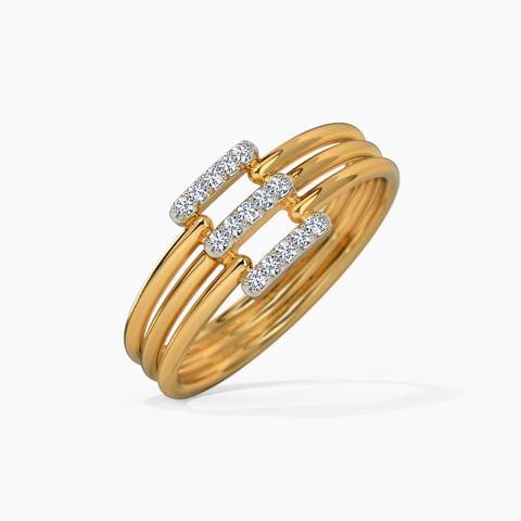 Elegant Pathway Diamond Ring