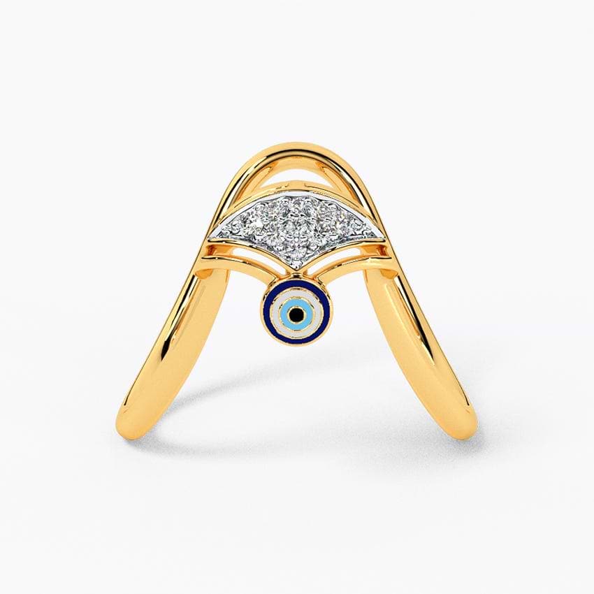 Gaze Evil Eye Diamond Vanki Ring