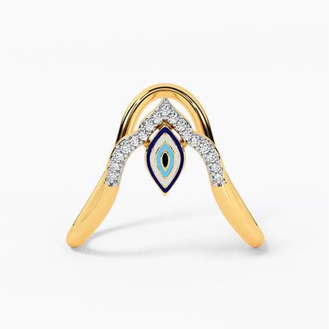 Aura Evil Eye Diamond Vanki Ring