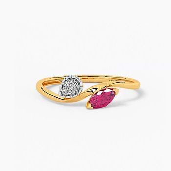 Meadow Flame Gemstone Ring
