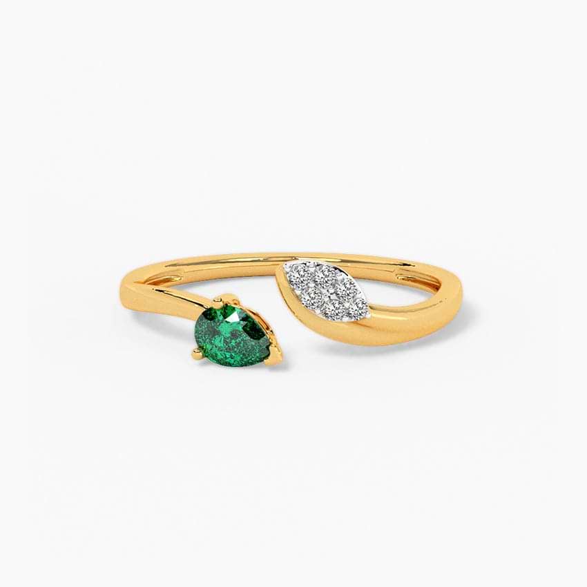 Flare Drift Gemstone Ring