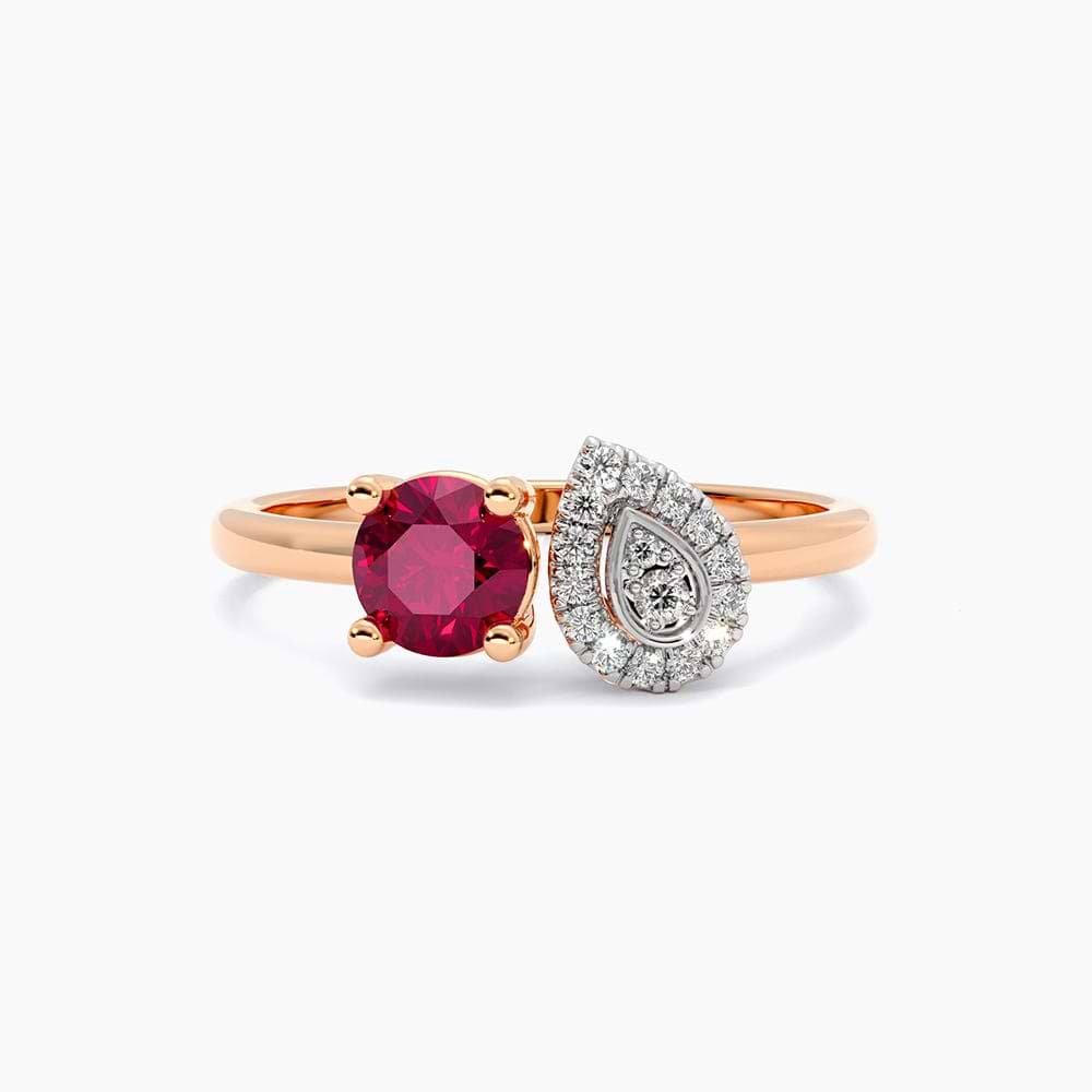 Raven Flame Gemstone Ring