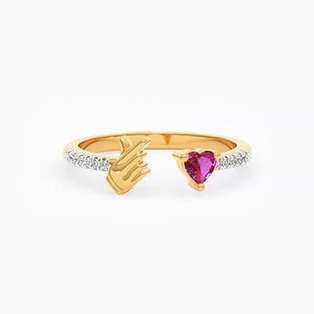 I Purple You Gemstone Open Ring