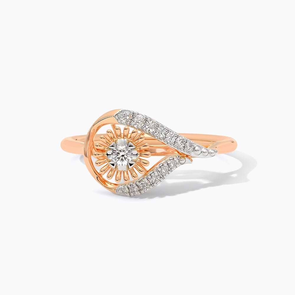 Elegant Stream Diamond Ring