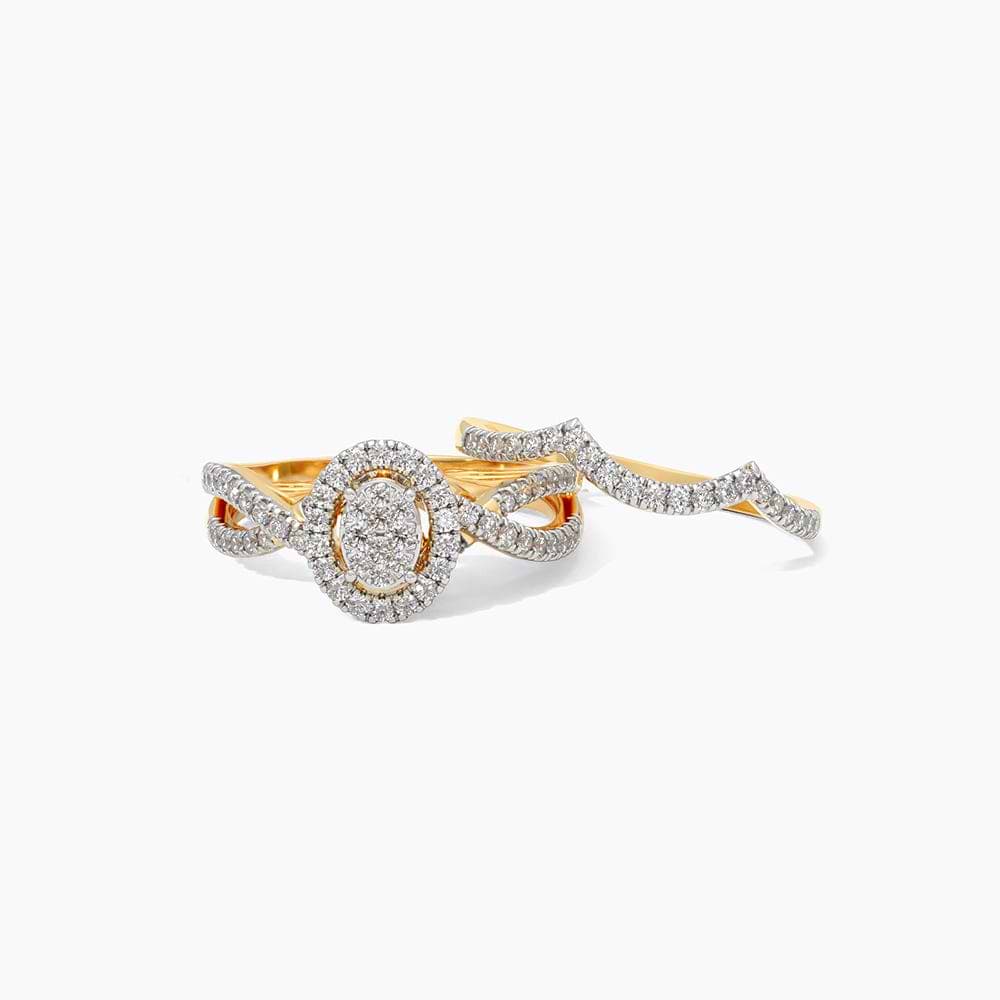 Radiant Union Diamond Bridal Ring Set