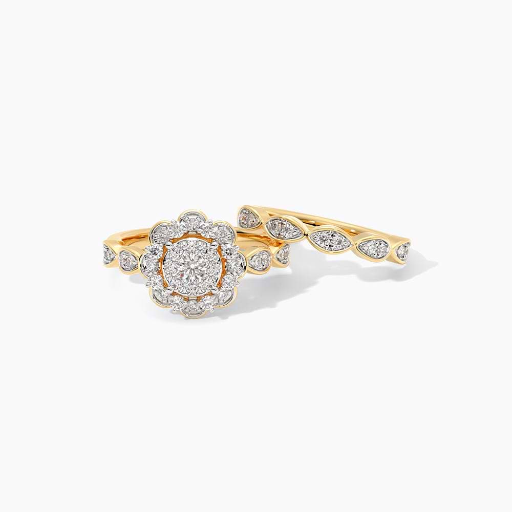 Fleeting Sparkle Diamond Bridal Ring Set