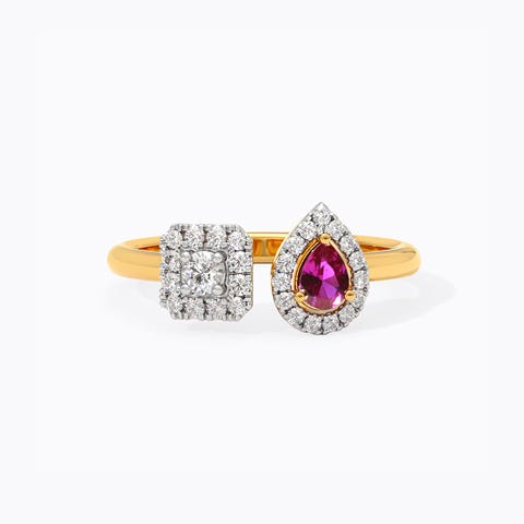 Inferna Gemstone Open Ring