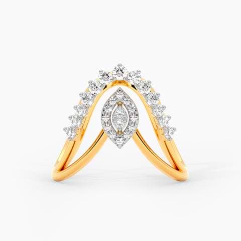 V-Trail Diamond Vanki Ring