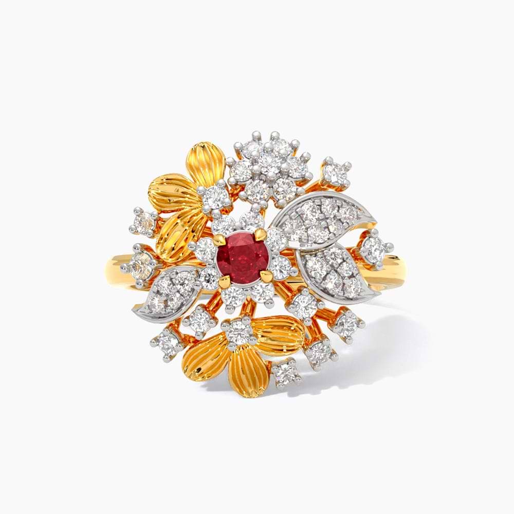 Rosso Bloom Gemstone Ring