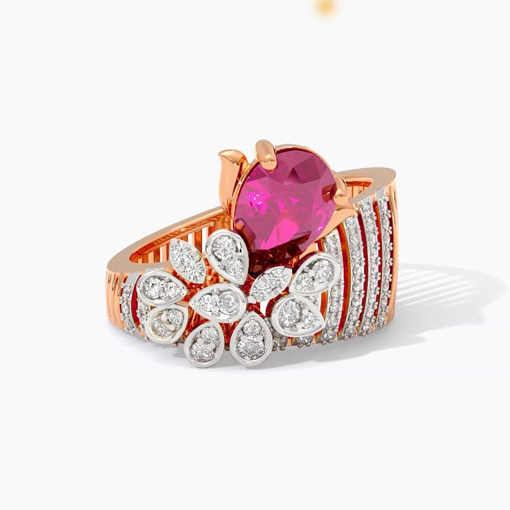 Red Arena Gemstone Ring