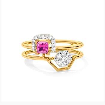 Dazzling Pink Gemstone Ring