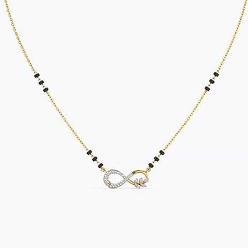 Freya Infinity Diamond Mangalsutra
