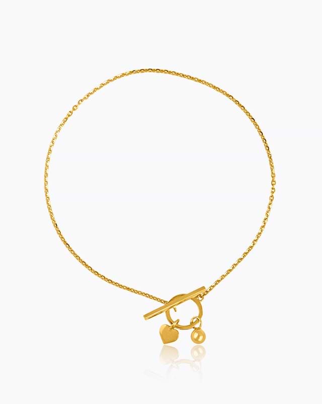 Toggle 22KT Gold Delicate Bracelet